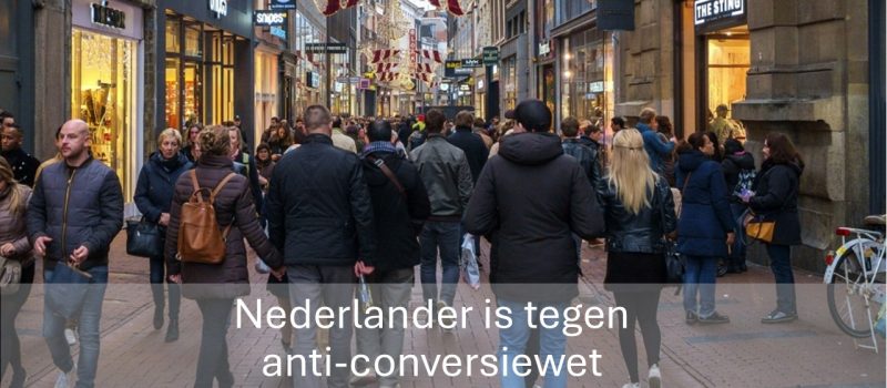 20250214 Nederlander is tegen anti-conversiewet